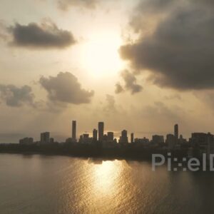 PD0032 - Sunset View of Malabar Hills Mumbai