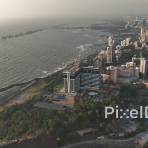 PD0010 - Taj Lands End Hotel and Mumbai Coastline from Above