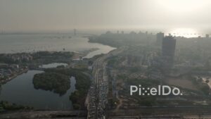 PD0005 - Busy Traffic on Western Express Highway with Sea-link in Background