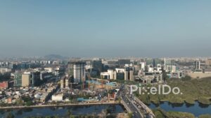 PD0001 - Drone Shot of Bandra Kurla Complex (BKC), Mumbai