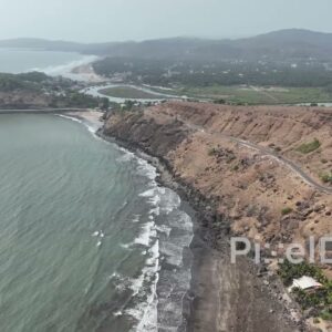 PD0515 - Aerial Flight Along a Rugged and Scenic Coastline