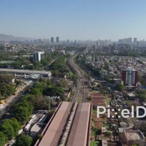 PD0544 -  Aerial View of Airoli Railway Station in Navi Mumbai