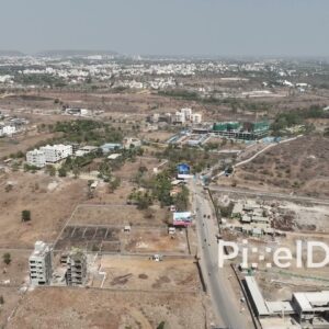 PD0559 - Aerial View of Suburban Expansion and Real Estate Development in Pune