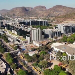 PD0545 - Connectivity and Commerce: An Aerial of Airoli's IT Hub and Train Station