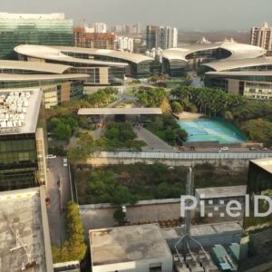 PD0588 - Flying Into a Modern and Futuristic Business Park in Pune