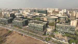 PD0587 - Aerial Panorama of Pune's Modern Kharadi Business District
