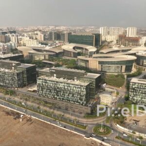 PD0587 - Aerial Panorama of Pune's Modern Kharadi Business District