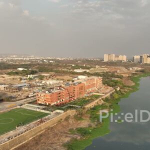 PD0561 - Aerial Orbit of Wellington College International School in Pune