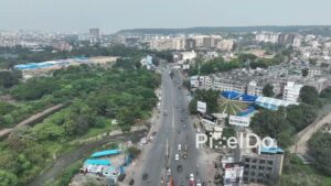 PD0609 - Urban Infrastructure: A Flyover and Busy City Streets