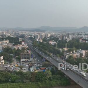 PD0603 - Rush Hour Traffic During a Golden, Hazy Sunset