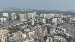PD0592 - The Stark Contrast of a City: Slums Beside Modern High-Rises