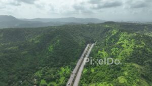 PD0645 - An Epic Journey: A Modern Highway Through a Verdant Mountain Pass