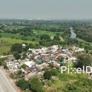 PD0624 - Aerial Panorama of a Tranquil Village in the Countryside