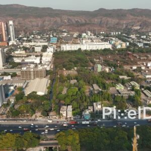 PD0693 - Aerial View of the MIDC Industrial Area in Turbhe, Navi Mumbai