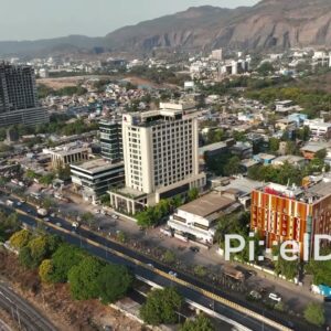 PD0688 - Aerial View of the Marriott Hotel and Business Hub in Navi Mumbai