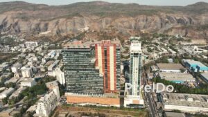 PD0684 - Aerial View of Rupa Renaissance and Marriott Hotel in Navi Mumbai
