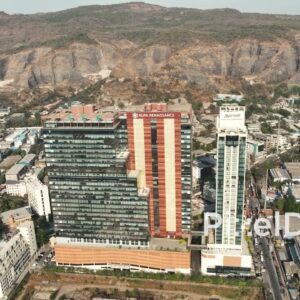 PD0684 - Aerial View of Rupa Renaissance and Marriott Hotel in Navi Mumbai
