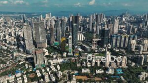 PD0095 - Panoramic Aerial View of the South Mumbai Skyline