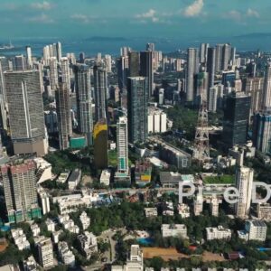 PD0095 - Panoramic Aerial View of the South Mumbai Skyline