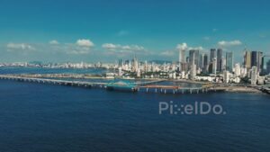 PD0093 - Aerial View of the Mumbai Coastal Road Connecting to the Bandra-Worli Sea Link