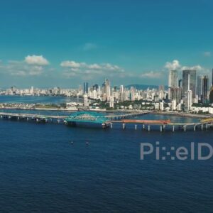 PD0093 - Aerial View of the Mumbai Coastal Road Connecting to the Bandra-Worli Sea Link