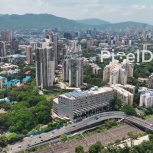 PD0086 - Aerial Panorama of Mulund Cityscape with its East-West Connecting Bridge