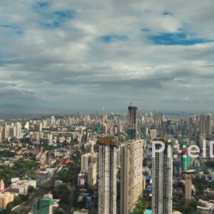PD0074 - Epic Panoramic Aerial View of the Sprawling Mumbai Cityscape, India