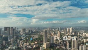 PD0070 - Epic Panoramic Aerial View of the Sprawling Mumbai Cityscape