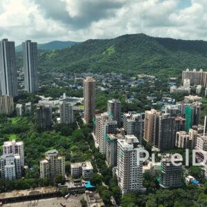 PD0104 - Mumbai's Mulund Suburb Bordering the Green Yogi Hills