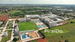 PD0161 - Aerial View of a Large University or College Campus in India