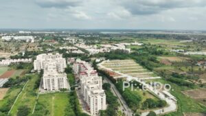 PD0145 - Aerial View of Real Estate Development on the Outskirts of Bengaluru
