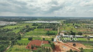 PD0143 - Aerial View of the Developing Outskirts of Bengaluru