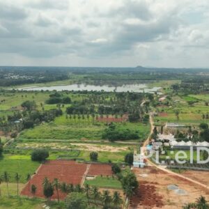 PD0143 - Aerial View of the Developing Outskirts of Bengaluru