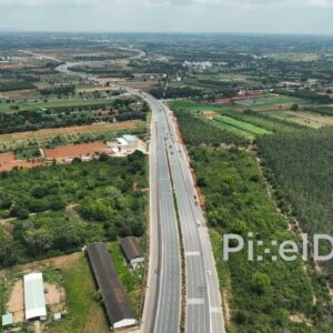 PD0141 -  India's Modern Infrastructure: An Aerial View of the NH44 Expressway