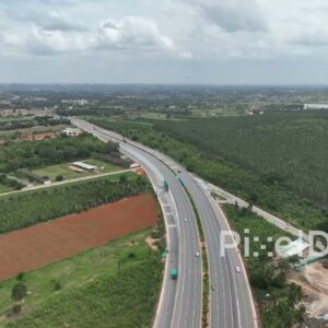 PD0140 - Aerial View of National Highway 44 near Bengaluru