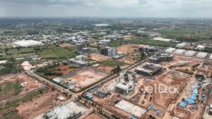 PD0138 - Aerial View of a Large-Scale Urban Development Project Under Construction