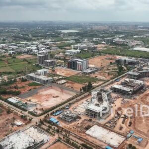 PD0138 - Aerial View of a Large-Scale Urban Development Project Under Construction