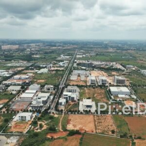 PD0134 - Aerial View of a Upcoming Industrial Park