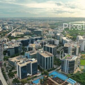 PD0192 - Aerial View of Bengaluru's Outer Ring Road IT Corridor and Tech Parks
