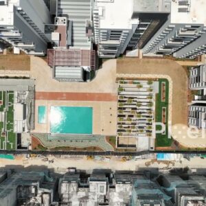 PD0182 - Top-Down Aerial View of a Modern Apartment Complex
