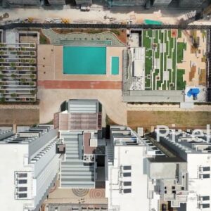 PD0181 - Top-Down Aerial View of a Modern Apartment Complex