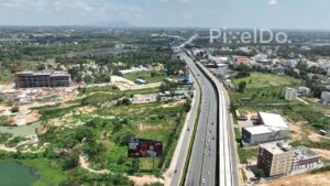 PD0172 - Aerial View of the Bangalore-Hyderabad Highway (NH 44)