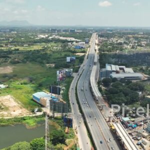 PD0170 - Aerial View of the Bangalore-Hyderabad Highway (NH 44)