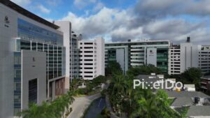 PD0200 - Aerial View of a Modern Corporate Campus and Tech Park in Bengaluru