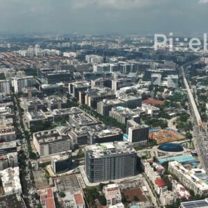 PD0234 - Expansive Aerial View of Bangalore's Outer Ring Road IT Corridor