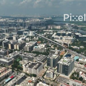 PD0233 - Expansive Aerial View of Bangalore's Outer Ring Road IT Corridor