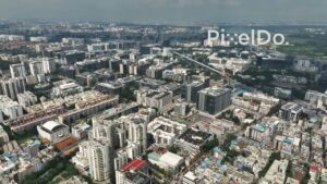 PD0232 - Expansive Aerial View of Bangalore's Outer Ring Road IT Corridor