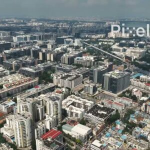 PD0232 - Expansive Aerial View of Bangalore's Outer Ring Road IT Corridor