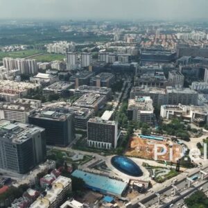 PD0231 - Expansive Aerial View of Bangalore's Outer Ring Road IT Corridor