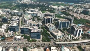 PD0230 - Expansive Aerial View of Bangalore's Outer Ring Road IT Corridor